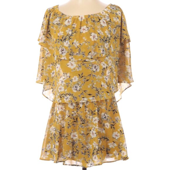Show Me Your Mumu Yellow Floral Off-Shoulder Romper – Small - Picture 2 of 16